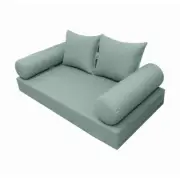 |COVER ONLY| Style 4 Twin Knife Edge Daybed Mattress Bolster Pillow Covers AD002