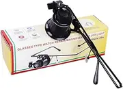 PERSELOSO Head Mounted Magnifying Lens with Bracket for Watch Repair Jewelry Loupe Lightweight and Durable Magnifier for Electronic Repair Mechanical Processing and Miniature Engraving