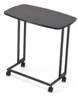 C Shape End Tables,TV Tray Couch Table with Removable Medium Lg Black