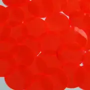 Round Vinyl Shape 30mm Red Go Go Fluorescent Edge Glow
