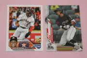 JEREMY PENA (2) 2023 TOPPS SER 2 #347 2020 TOPPS PRO DEBUT #PD146 HOUSTON ASTROS