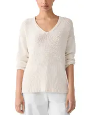Eileen Fisher Drop Sleeve V Neck Sweater