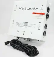 MLC Hydroponic Master Light Relay Controller 8 Outlet 240V 50A w/Trigger Cord