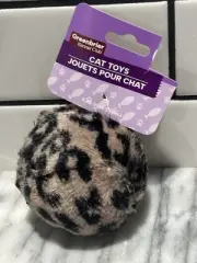 GKC Plush Furry Mouse Cat Toy Leopard 4.5 In Interactive Classic