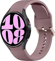 [Wanme] Straps Compatible with Samsung Galaxy Watch 6 Strap 40mm 44mm,Samsung Galaxy Watch 5 Classic Strap 43mm 47mm,20mm Adjustable Original Style Silicone Sport Replacement for Samsung Galaxy Watch 6/5/4