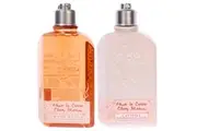 L'Occitane Cherry Blossom Bath Shower Ge and Body Lotion Kit by LOccitane for Women - 2 Pc Kit 8.4oz Bath and Shower Gel, 8.4oz Body Lotion