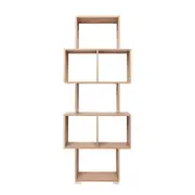 European Cabinetry Natural Oak Lisbon Display Shelf Set