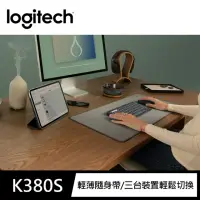 在飛比找momo購物網優惠-【Logitech 羅技】K380s 跨平台藍牙鍵盤(石墨灰