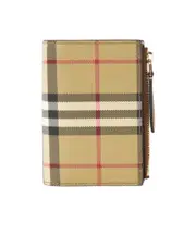 checkered wallet One size Nude