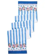 MACKENZIE CHILDS WILDFLOWERS BLUE 90" TABLE RUNNER - BNIP