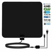 TV Antenna HDTV Amplified Indoor Digital Antenna 60~80 Mile Range