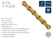 KMC X11SL (11 Speed Chain) — 118 Links / Gold — AUS STOCK — Bike Road MTB