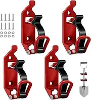 Shovel Holder for Truck, ‌ Mount Heavy Duty Metal Roof Rack Clamp Holder, Wall Mount Kit for Boats/Axe/Hammers Space Saving Car ‌4Pcs