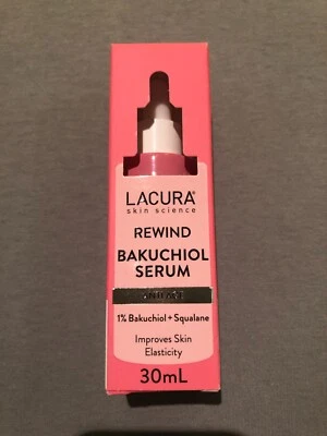 Lacura Skin Science Rewind Bakuchiol Serum Squalene Anti Wrinkle Face Cream 30ml