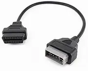 Eaglerich 14Pin to 16PIN OBD1 OBD2 Cable for Nissan OBD II Diagnostic Interface ELM327 Scanner Extension Adapter Cor
