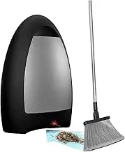 Barber Shop Electric Trash Can, 1000W Touchless Stationary Vacuum Cleaner with 3.6L Tank and Double Filtering, for Sweeping Pet Hair in Beauty Salons, Black