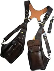 Bike Motorcycle Shoulder Harness Bag Case Wallet Underarm Bag Vintage Steampunk Style