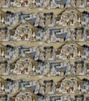 SUSAN WINGET Fabric - NATIVITY - by the HALF yard