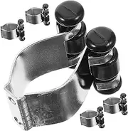 JOINPAYA 5Pcs Fishing Rod Wall Holder Metal Clamp for Pool Cue Fishing Rods Secure Storage for Billiards Outdoor Use Soft Lining for Protection