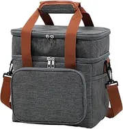 Xasbseulk Bag Cooler,Large Travel Cooler Ice Bag for Camping | Reusable Cold Lunch Box Leakproof Cooling Tote for Office Travel Adults Shopping Boys Camping Beach