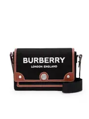 Burberry Canvas and Leather Note Bag