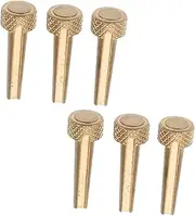 COOPHYA 1 Set Acoustic Guitar Bridge Pins Durable String Fixing Pegs with Portable Box Secure String Hold for Acoustic and Folk Guitars Easy to Store and Transport