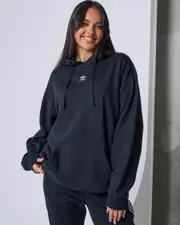 [Adidas] Adidas Women's Essentials Loose French Terry Hoodie in Black Size XS XS Black