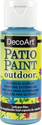 DecoArt Patio Paint 2oz-Larkspur Blue DCP-34