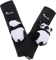 LOORGVEL Dorable Panda Shoulder Pads for Boys and Girls Soft Shoulder Cover Neck Support for Car Travel