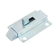 50mm Length Metal Spring Loaded Barrel Bolt Door Latch Lock Silver Tone