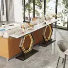 Light Luxury Marble Console Entrance Table Modern Hallway Table Originality Legs