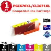 1x Compatible Ink CLI 671 Yellow For Canon PIXMA TS5060 MG5760 MG5765