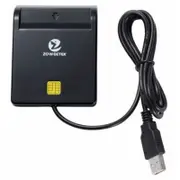 Zoweetek 12026 Easy Comm Emv Usb Smart Card Reader Sim / Atm Ic Id Black Memory Card Readers & Adapters
