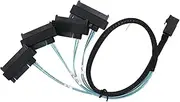 Mini SAS HD SFF 8643 to 4 SAS 29pin Cable, SFF 8643 to Cord for Server Hard Disks 1.6ft