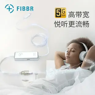 【新品 可開統編】FIBBR菲伯爾光纖USB音頻發燒線 HIFI解碼器DAC連接線 A-B無損AOC