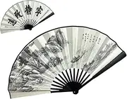 [Generic] Handheld Folding Fans | Women Hand Held Silk Folding Fans,Portable Chinese Style Foldable Crafts Decorations for Women, Girls, Adults, Kids
