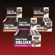 MUSASHI DELUXE PROTEIN Bar 60G (Box of 12 Bars)