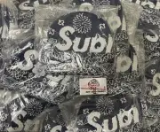 NEW IN BAG Supreme Bandana Big Logo Beanie FW24 Navy Blue BOX LOGO