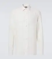 [Rubinacci] Rubinacci Linen shirt UK 16 white