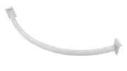 Wire Grid Quarter Circle White Wiregrid 30" Gondolla Hangrail Slat Grid