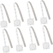 Toyvian 8pcs Wall Clock Installation Ruler: DIY Clock Assembly Ruler Graduated Paper Foldable Positioning Scale Tool for Home Office School