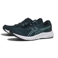 在飛比找PChome24h購物優惠-ASICS 慢跑鞋 GEL-CONTEND 8 深藍綠 4E