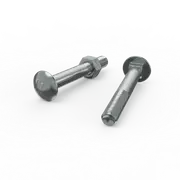 ZENITH M10 x 75mm Zinc Plated Cup Head Bolt and Nut