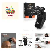 Cordless Bald Head Shavers for Men, BaldiePro Head Grooming Starter Kit - Inc...