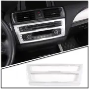 Silver Interior ABS A/C Mode Button CD Panel Trim For BMW 1 2 Series 2012-18