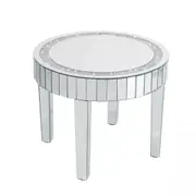 Fin Silver Crystal Diamond Mirrored Coffee Table Sofa Side Table Living Room Office