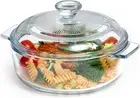 Mini Glass Casserole Dish with Lid, 26Oz, Oven & Microwave Safe