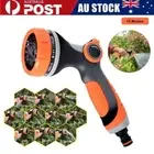 Garden Hose Pipe Spray Gun Water Sprayer 10 Function Nozzle Multi Adjustable AU