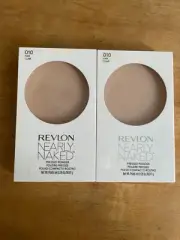2 Revlon Nearly Naked #010 Fair Pressed Face Powder