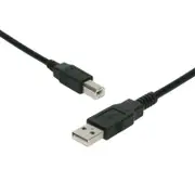 1m USB 2.0 Cable Shielded Type A Male to Type B Male Printer Cable Black